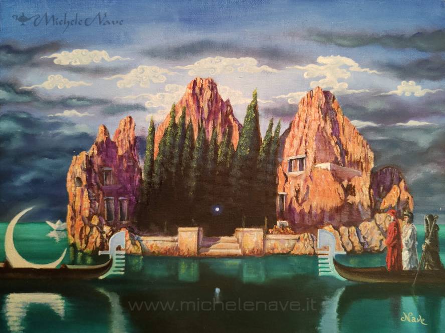 Acheronte olio su tela michele nave