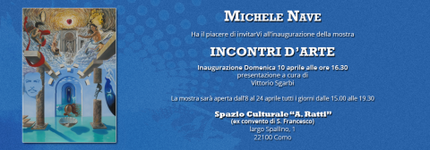 Mostra "incontri d'arte" a Como, presenta Vittorio Sgarbi