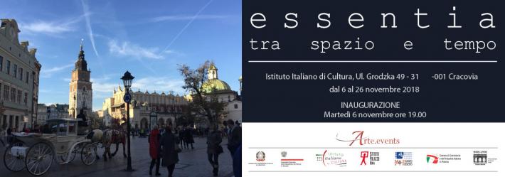 essentia, tra spazio e tempo, ISTITUTO ITALIANO DI CULTURA CRACOVIA