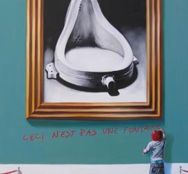 Ceci n'est pas une fontaine quadro surrealista